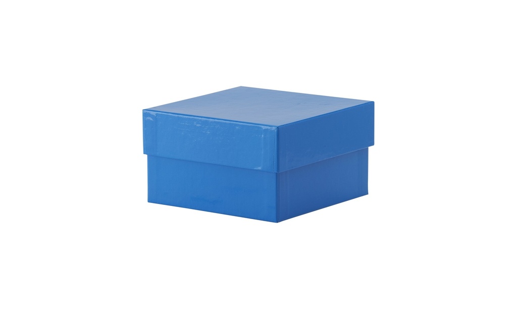 [1522771] Cryobox, TENAK, 133 x 133 x 75 mm, PP coated cardboard, blue