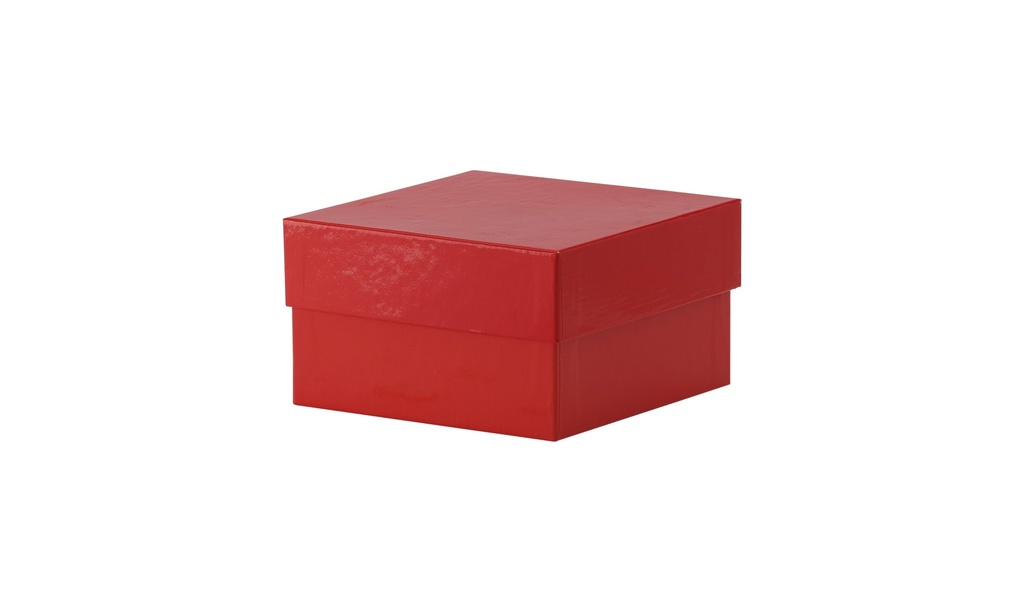[1522772] Cryobox, TENAK, 133 x 133 x 75 mm, PP coated cardboard, red