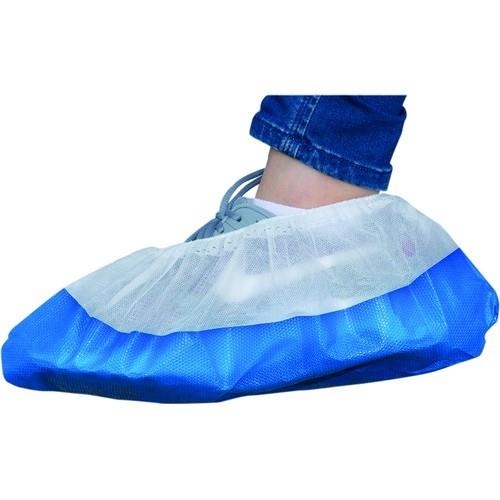 [6282794] Shoe covers, LLG, blue/white, 50 pieces