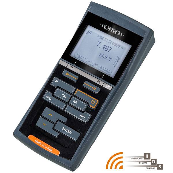 [6283706] Multiparameter meter, WTW MultiLine 3510 IDS Set U, 1 channel, w. rubber sleeve and acc.