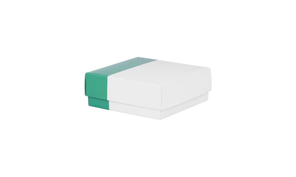 [1522878] Cryobox, TENAK, 134 x 134 x 52 mm, PP coated surface, incl. 9 x 9, green/pink