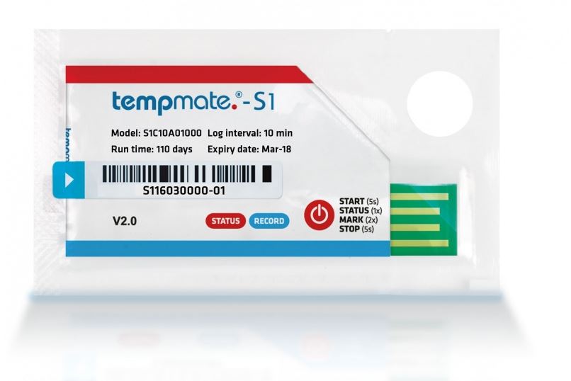 [6285049] Disp. data logger TempMate-S1 110 days, 80x47x7 mm