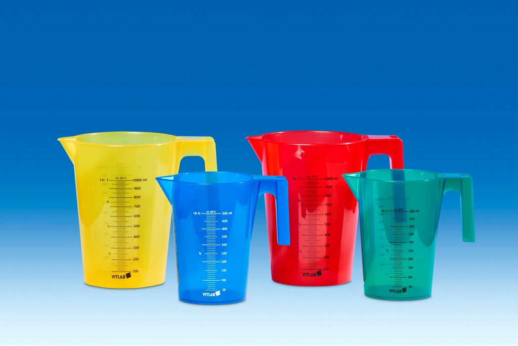 [6285273] PP measuring jars 500 ml colored, set of 4