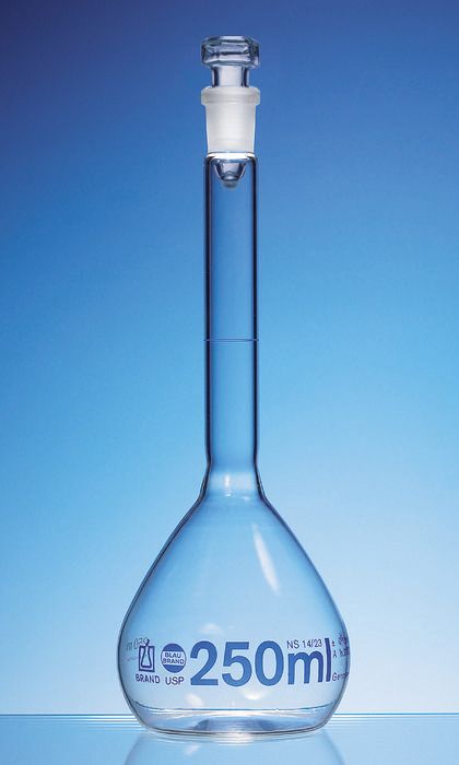 [6285869] Vol.flask 20 ml, NS 10/19, BLAUBRAND, cl.A, USP