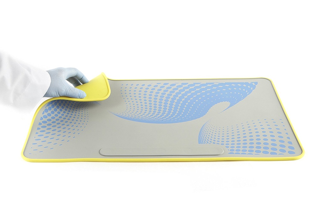 [6286311] Laboratory mat FDA, 35x60cm, yellow/blue on grey
