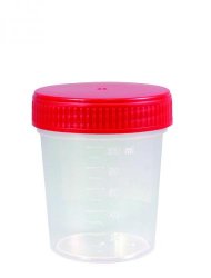 [6287527] Sample container, PP, red cap,sterile, Ø43mm, 30ml