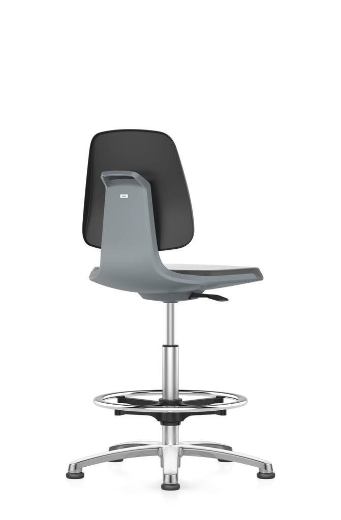 [6287736] Lab chair Labsit,Foot ring, glider, art. leather,anthracite