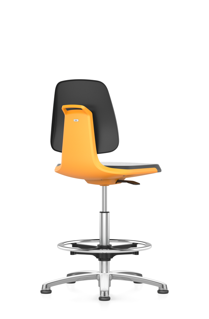 [6287740] Laboratory chair Labsit, Foot ring, PU foam,orange