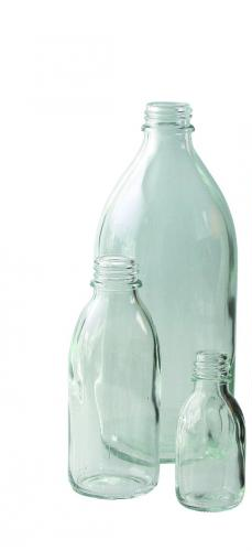 [6287785] Narrow neck bottles, clear glass 500 ml, DIN 25