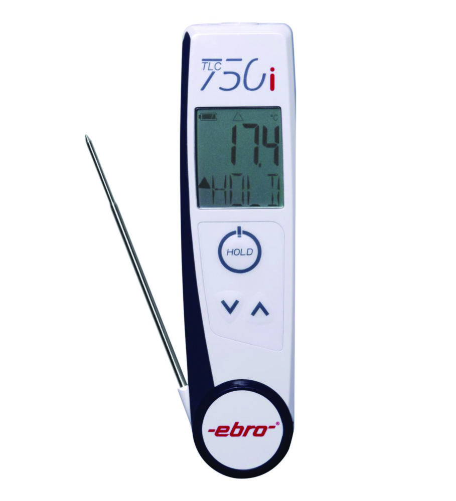Dual infrared / folding thermometer with sensor