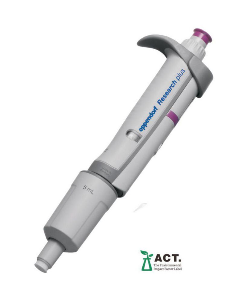 [6290013] Pipette, Eppendorf, Research® plus, 1 channel, 500 - 5000 µL, (GLP)