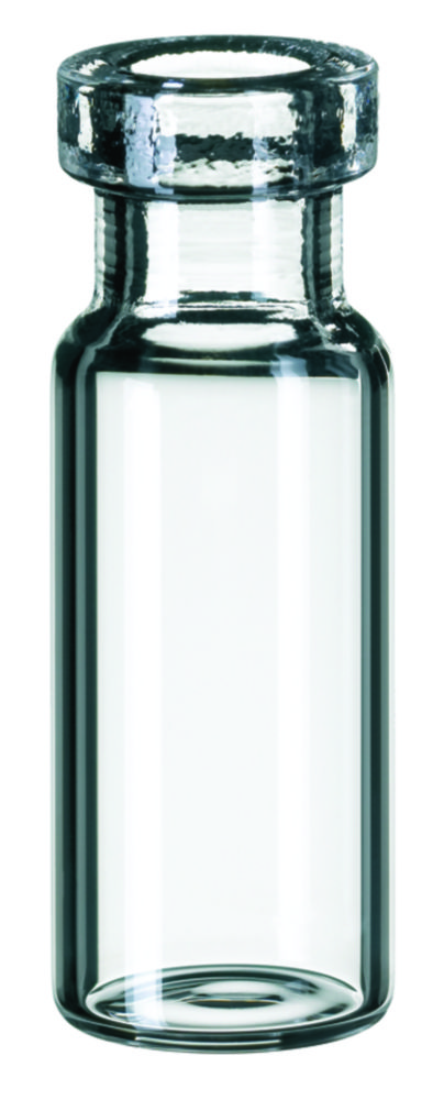 [6291635] Vials w. crimp neck, LLG, N 11 crimp, wide opening, flat bottom, 1,5 mL, clear