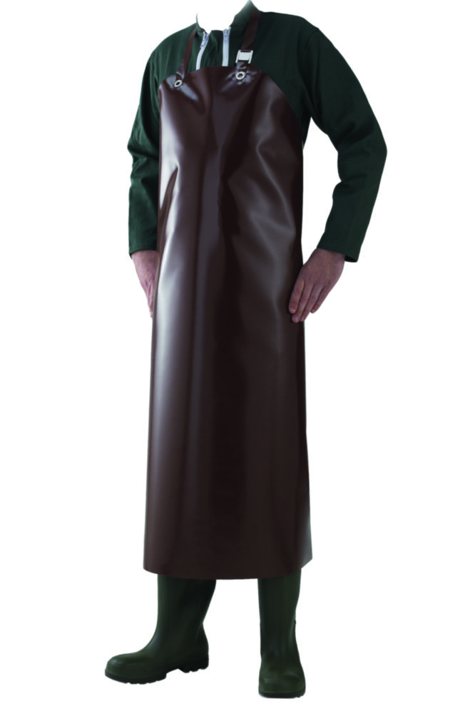 [6291679] Protective Apron, Manulatex SIERRA, waterproof vinyl, brown, pack og 10