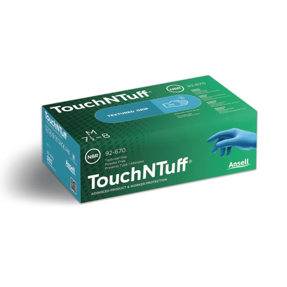 [6304322] Nitrile gloves, Ansell Healthcare TouchNTuff 92-670, size XL (9,5-10)