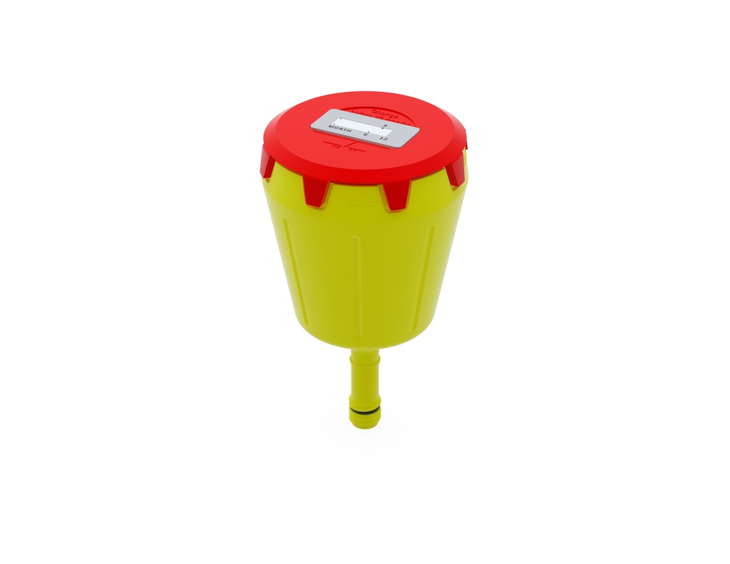 [6313841] Charcoal filter, Bohlender b.safe, PP, GL 14, L (12 mth), w. splash guard and change indic., 2 pcs