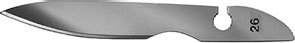 [0976770] Scalpel blades unsterile No. 26