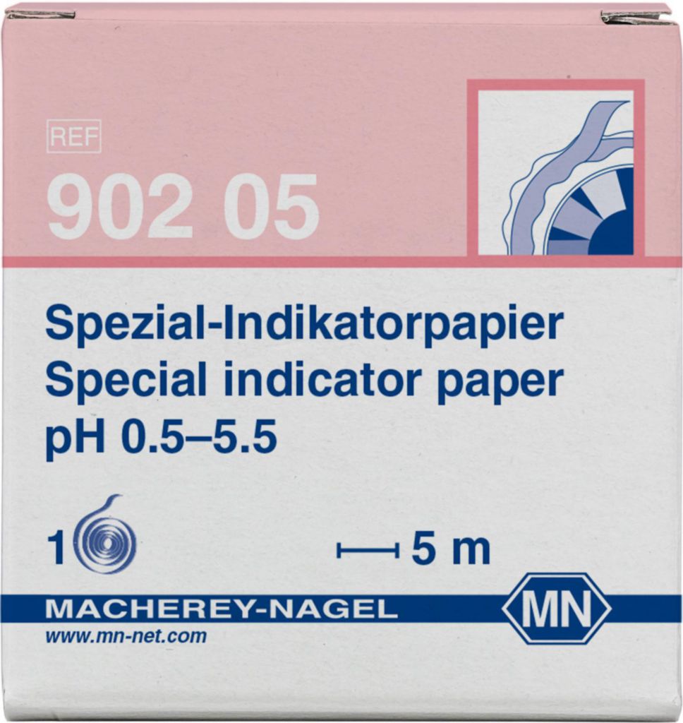 [1571812] pH indicator paper, Macherey-Nagel Special, pH 0,5 - 5,5, 5 m