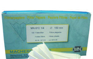 Folded filter, Macherey-Nagel MN 616, qualitative, medium, Ø125 mm, 4-12 µm, 100 pcs