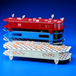 tube rack, for 100 tubes PP, 109,5 x 263 x 45 mm,