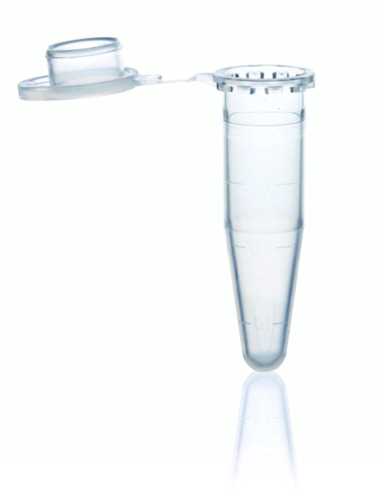 Microcentrifuge tube, BRAND, clear, 0,5 ml, conical