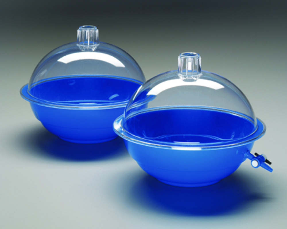 [7048802] Desiccators, PC, blue, with stopcock (not autoclav
