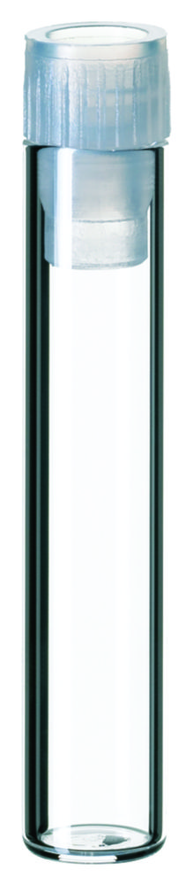 Shell vials w. PE plug, LLG, N 8, clear, 1 mL