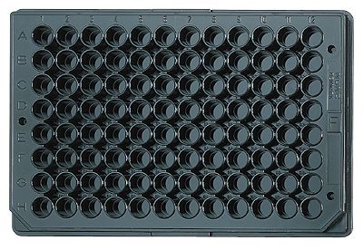 [7601891] F96 MicroWell™ Plate, Non-treated, Black, with lid