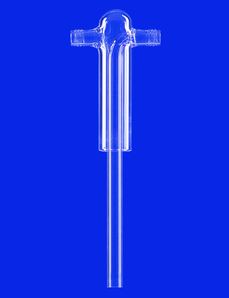 Gas washing bottle head without filter disc