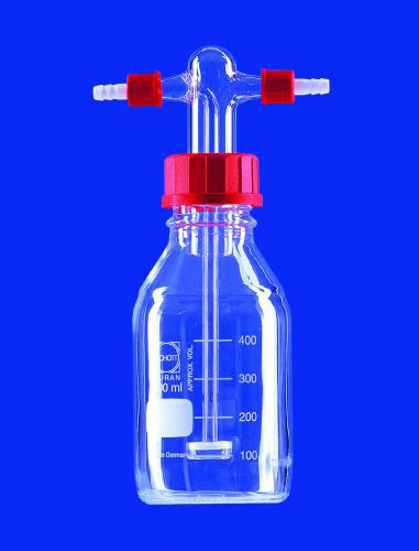 [7635908] Gas Washbottles to Drechsel with Screw Connections