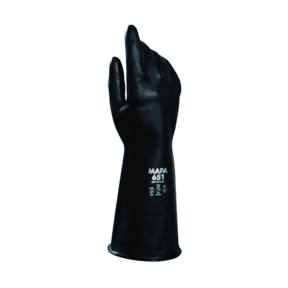Chemical protection gloves, MAPA Butoflex 651, size 8