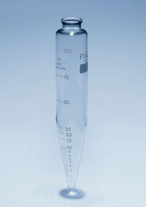 [7655747] Centrifuge vessel 100ml Pyrex®, conical, ASTM
