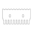 [7659130] Comb, 10 sample, 1mm thick
