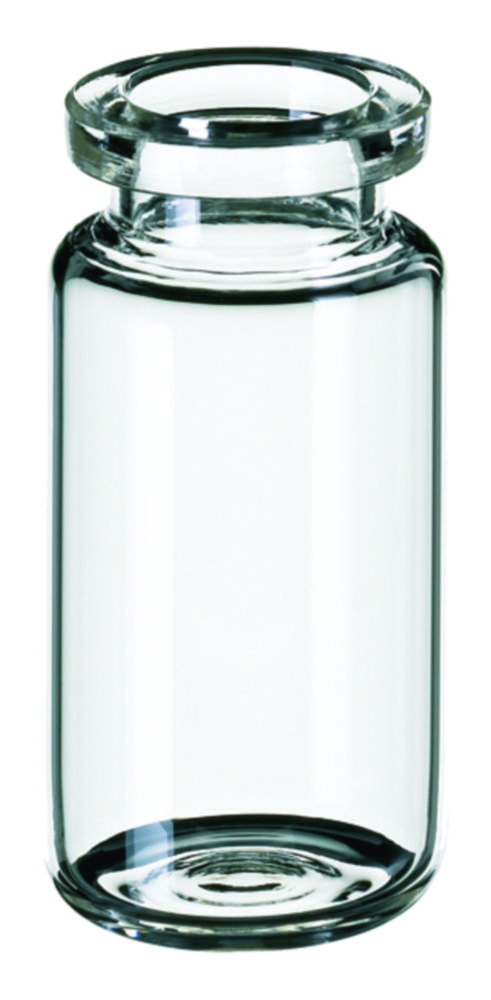 [7850009] Headspace vials w. crimp neck, LLG, N 20 HS crimp, rounded bottom, 10 mL, clear
