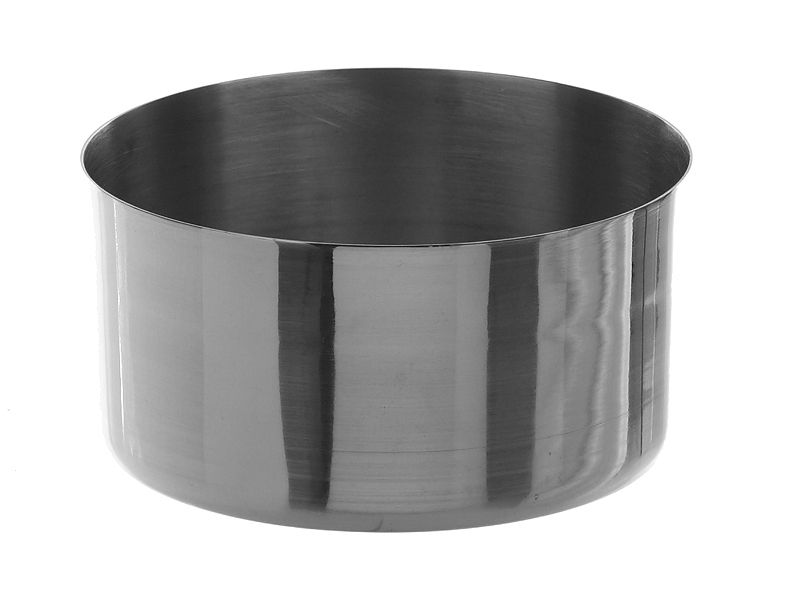 [9000461] Evaporating dish high shape,18/8 steel diam. 85 mm