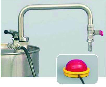 Foot pump, Otal Ultrapure, with drum screwthread c