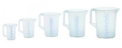 Measuring jug 2000ml, PP, 2 scales transparent, cl