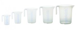 Measuring jug 5000ml, PP, 2 scales transparent, op