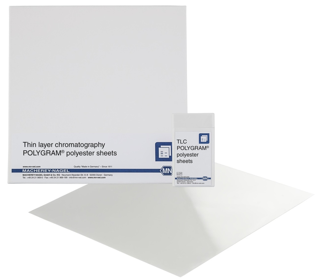 [9003476] TLC sheets, Macherey-Nagel POLYGRAM SIL G UV254, Polyester, 5x20 cm, 50 pcs