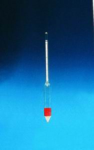 Density hydrometer, GECO Gering, wo. thermometer, 1.100 - 1.200 g/cm³