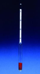 Baumé hydrometer, GECO Gering, wo. thermometer, 0 - 40 °Bé