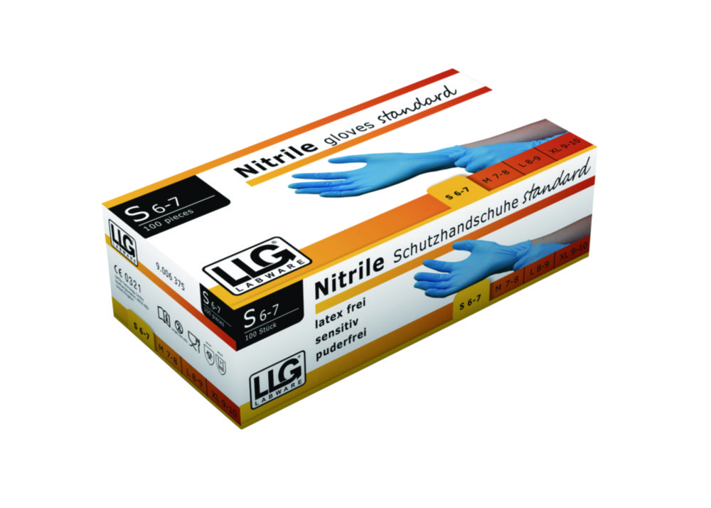[9006376] Nitrile gloves, LLG Standard, size M, blue