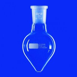 [9012021] Pear shaped flasks with ground glass joint neck,