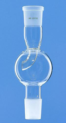 Splash head adapter, straight, ground glass joint