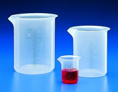 Beaker 50ml, PP graduated, low form autoclavable