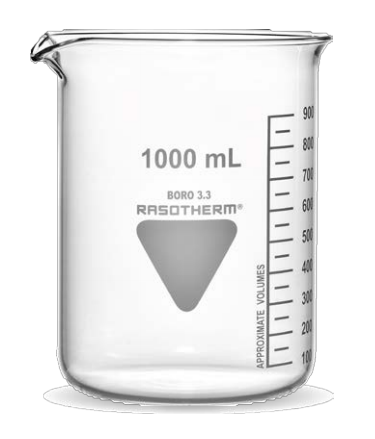 Beakers, low form, Ø 42 x 60 mm 50 ml, 10/pack