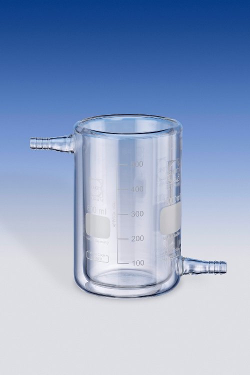 Beakers, glass, jacketed, Dura n, Capacity 250 ml,