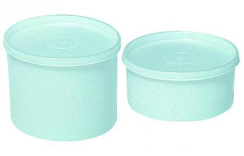 Sample container, PE-HD, PE-LD cap,Ø114 mm, 400 ml
