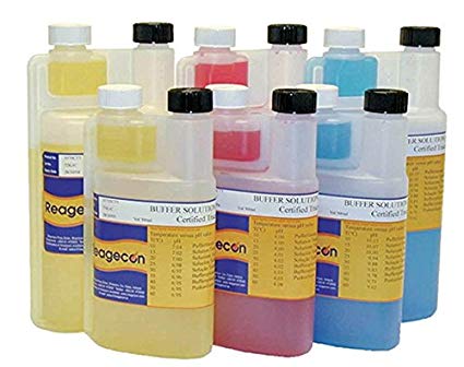 Technical buffer, Reagecon, pH 4,01 ± 0,02, 25 °C, red, 250 mL