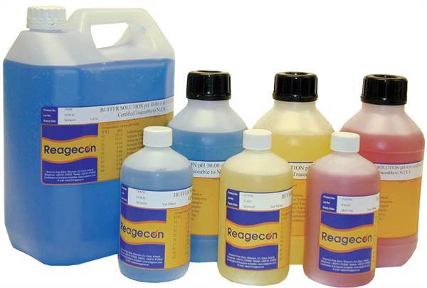 Technical buffer, Reagecon, pH 4,01 ± 0,02, 25 °C, red, 1 L