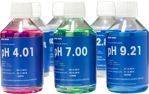 Buffer, technical, Mettler-Toledo, pH 7,00 ±0,02, 25 °C, 250 mL